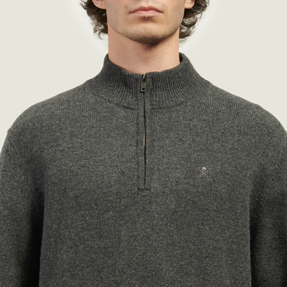 Hackett Мужской свитер Lambswool Half-Zip