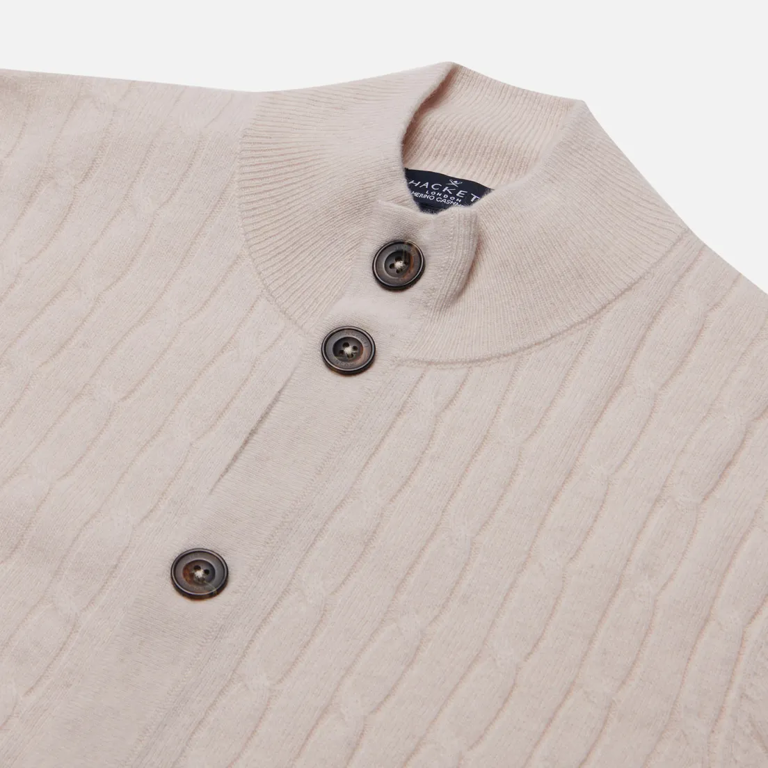 Hackett Мужской кардиган Cable Full Button