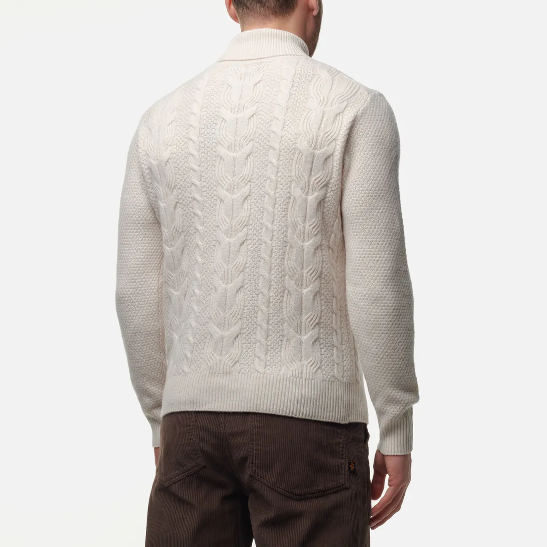 Hackett Мужской свитер Cable Roll Neck