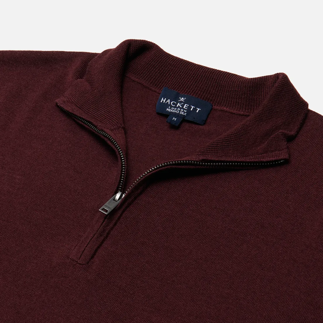 Hackett Мужская толстовка Garment Dyed Merino Half Zip