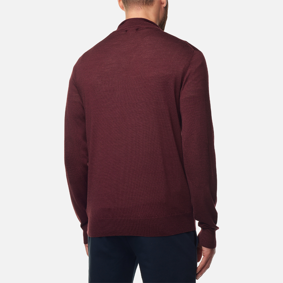 Hackett Мужская толстовка Garment Dyed Merino Half Zip