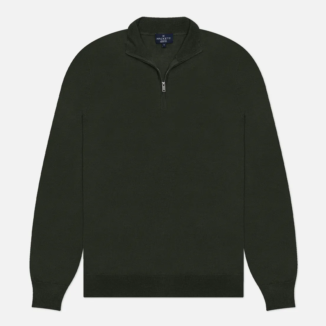 Hackett Мужская толстовка Garment Dyed Merino Half Zip