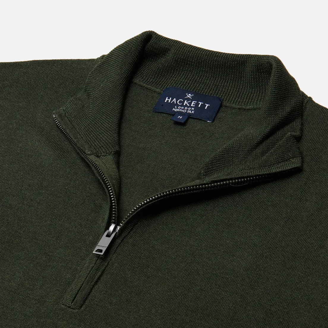 Hackett Мужская толстовка Garment Dyed Merino Half Zip