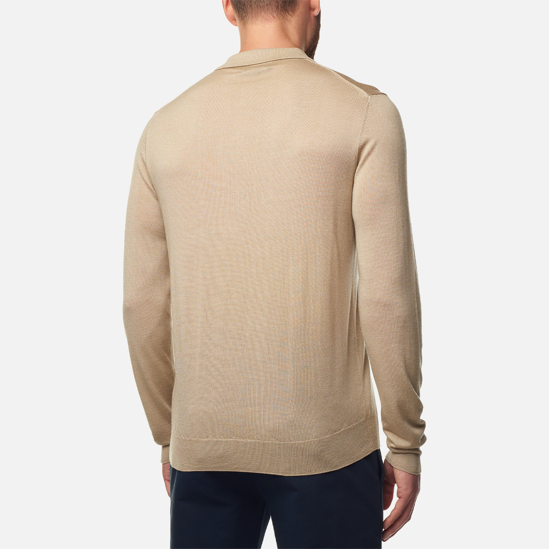 Hackett Мужской свитер Garment Dyed Merino Silk Polo
