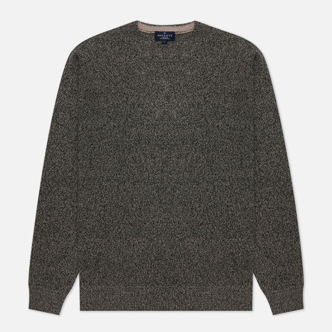 Мужской свитер Hackett Light Weight Mouline Crew, цвет зелёный