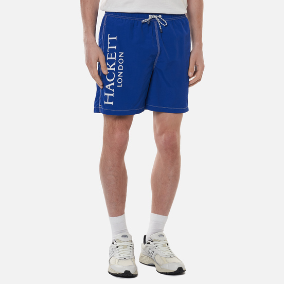 Мужские шорты Hackett Branded Solid Swim Trunks Ocean