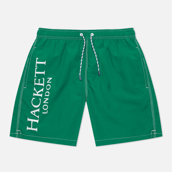 Мужские шорты Hackett Branded Solid Swim Trunks Meadow Green