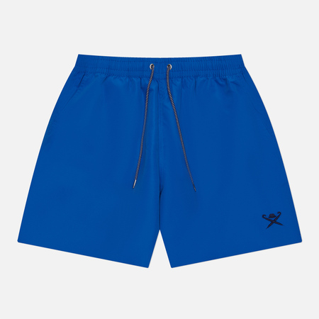 фото Мужские шорты hackett logo solid swim, цвет синий, размер s