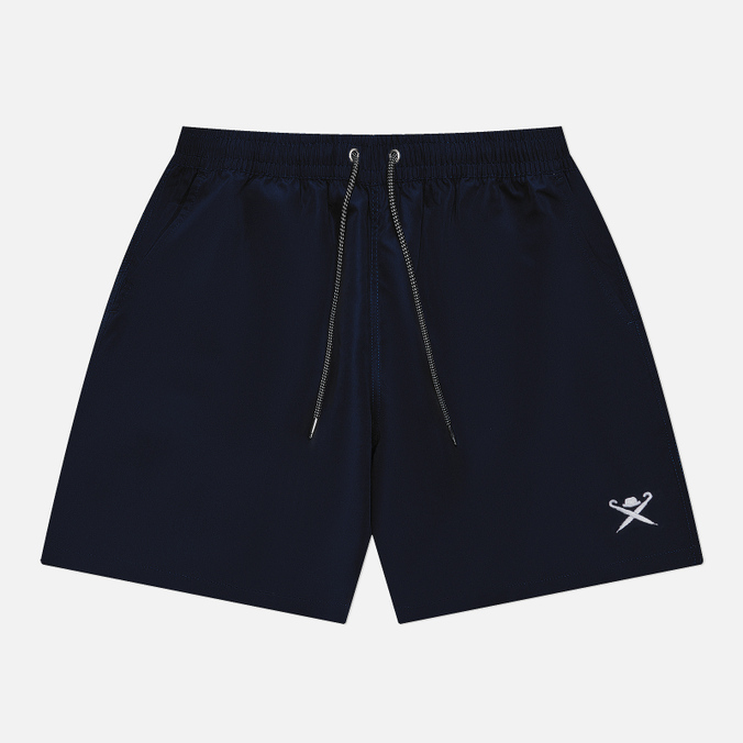 Мужские шорты Hackett Logo Solid Swim, цвет синий