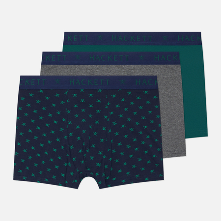 Комплект мужских трусов Hackett Icon Trunk 3-Pack Cotton, цвет комбинированный, размер S