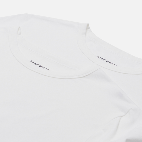 Комплект мужских футболок Hackett Crew Neck 2-Pack White
