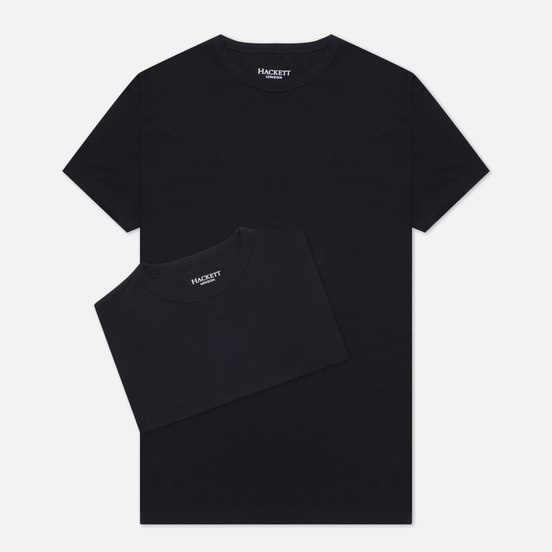 Комплект мужских футболок Hackett Crew Neck 2-Pack Black