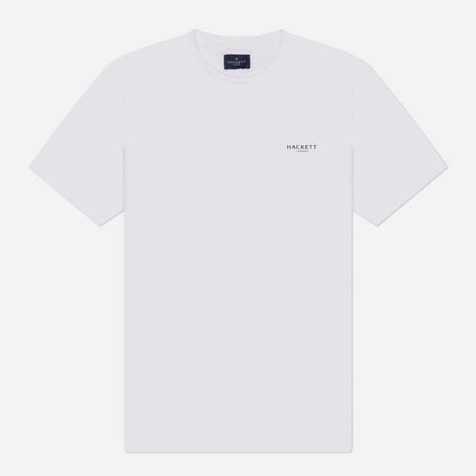 Мужская футболка Hackett Logo Mini Rib Collar