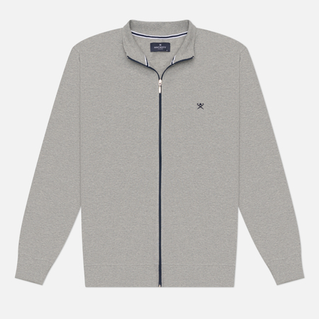 Мужская толстовка Hackett Brushed Jumper, цвет серый, размер M