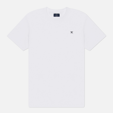 Мужская футболка Hackett Classic Embroidered Icon Logo, цвет белый, размер XXL