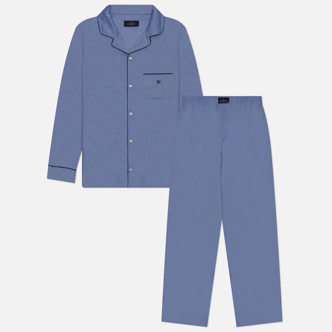 Hackett Мужская пижама Oxford Embroidered Icon Logo