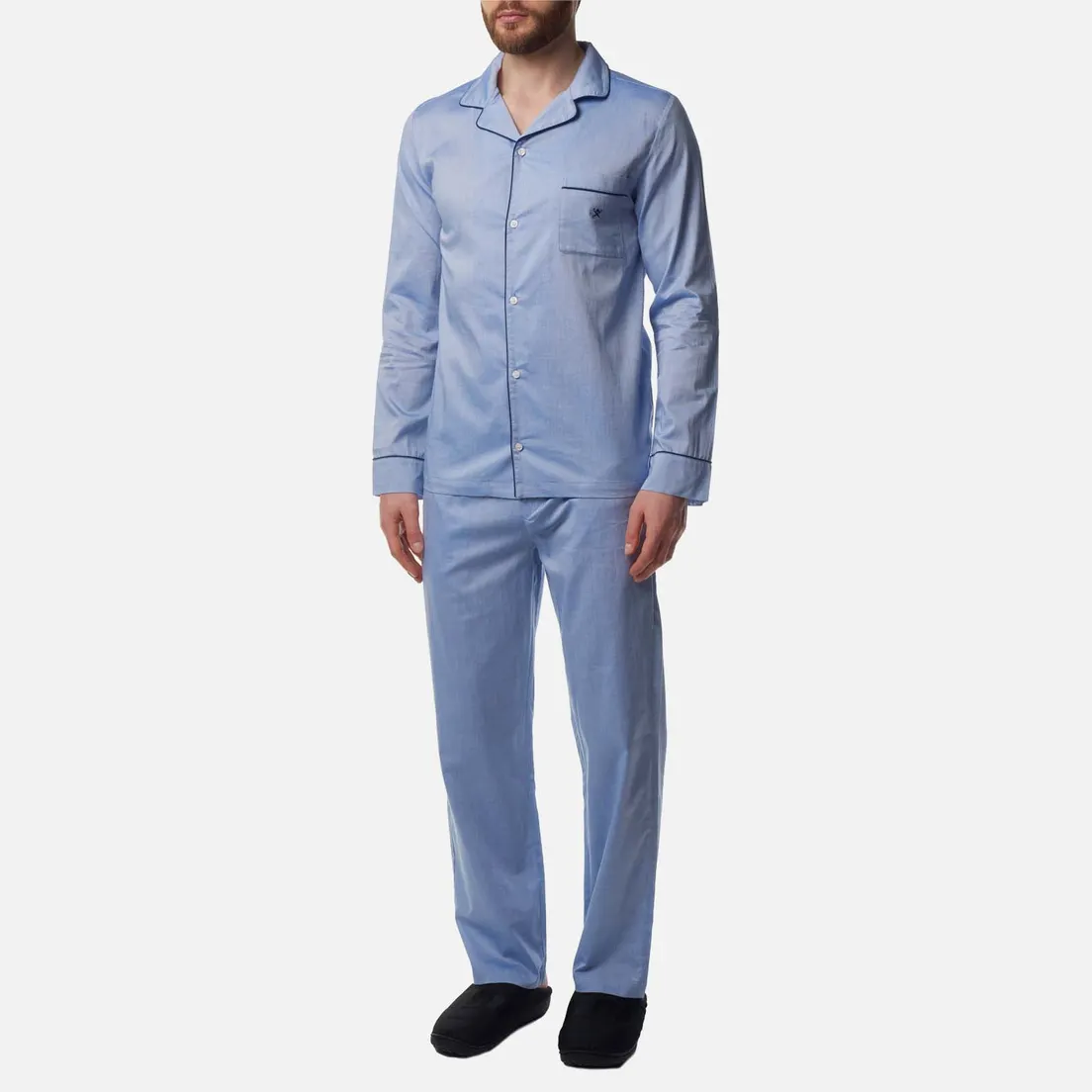 Hackett Мужская пижама Oxford Embroidered Icon Logo