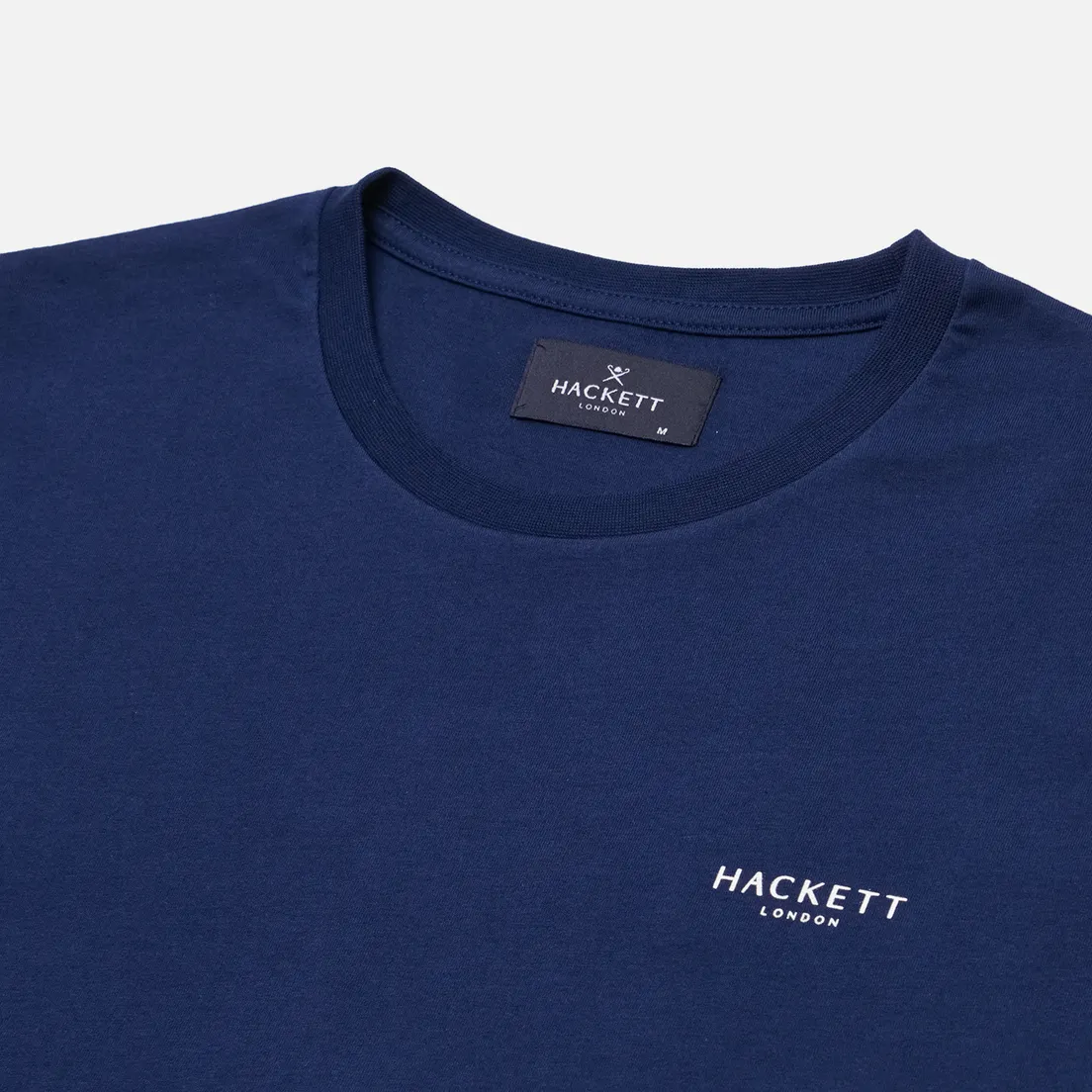 Hackett Мужская футболка Logo Mini Rib Collor