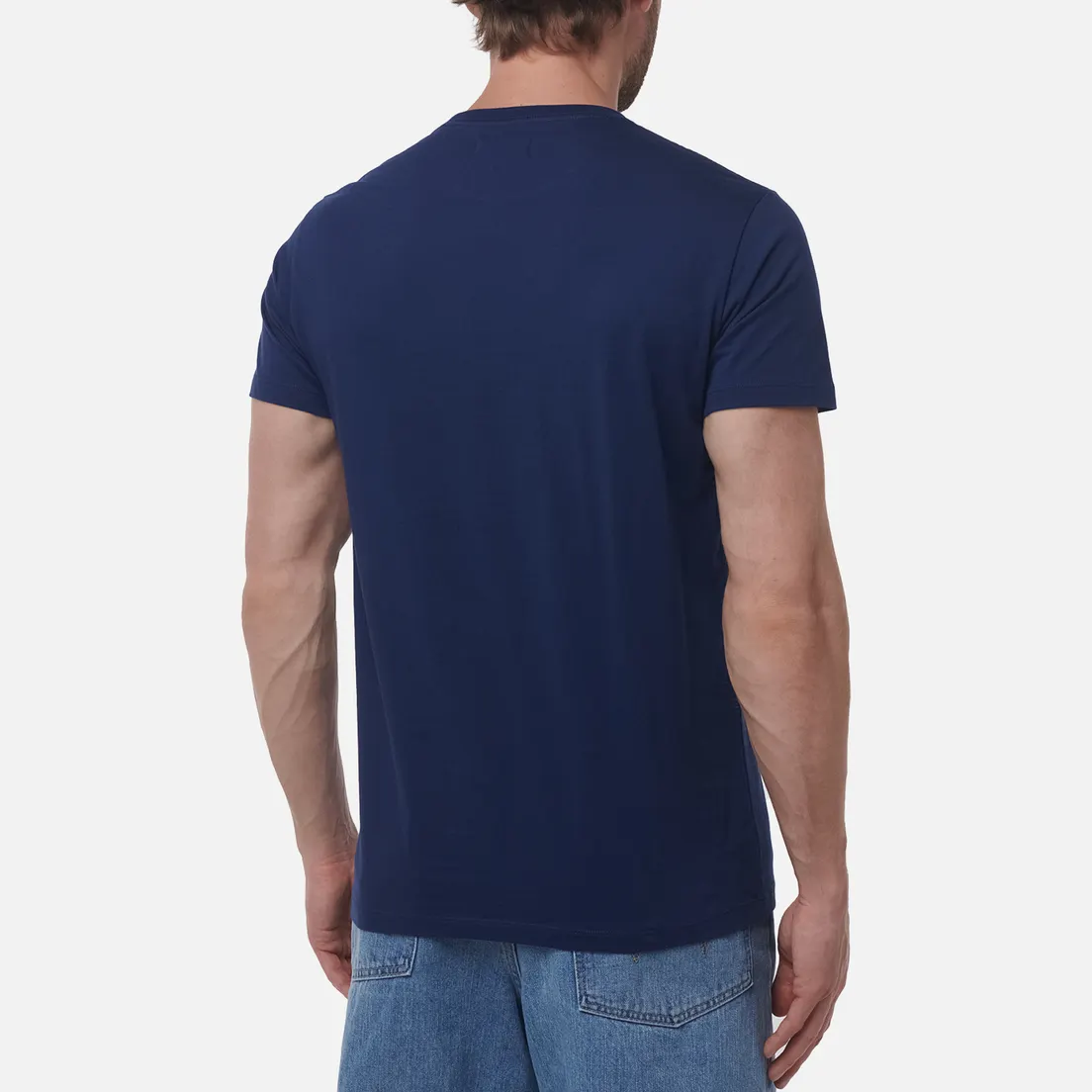 Hackett Мужская футболка Logo Mini Rib Collor