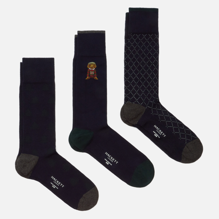 Комплект носков Hackett Harry Placement Argyle 3-Pack, цвет комбинированный, размер 44-46 EU