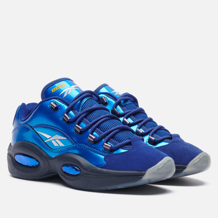 фото Мужские кроссовки reebok x panini question low rookie signature prizm, цвет синий, размер 40.5 eu