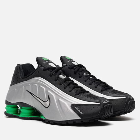 Мужские кроссовки Nike Shox R4, цвет серебряный, размер 42.5 EU