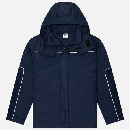 Мужская демисезонная куртка Nike x Stussy Utility Hooded, цвет синий, размер S