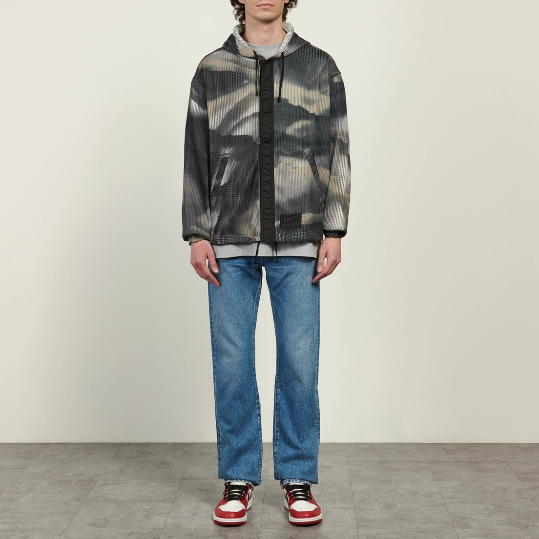 Nike Мужская толстовка x Stussy Ghillie All Over Print Hoodie