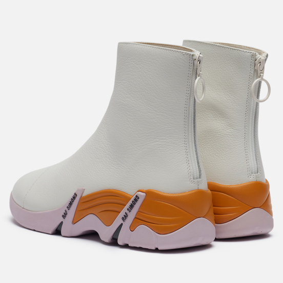 Кроссовки Raf Simons (RUNNER) Cylon Leather White/Dark Orange/Pink