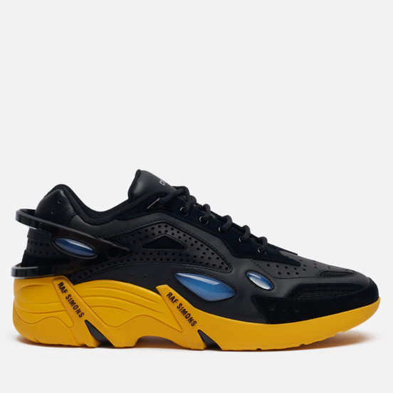 Кроссовки Raf Simons (RUNNER) Cylon-21 Suede Black/Yellow