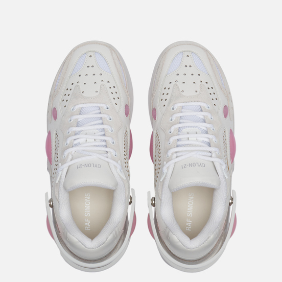 Женские кроссовки Raf Simons (RUNNER) Cylon-21 Suede White