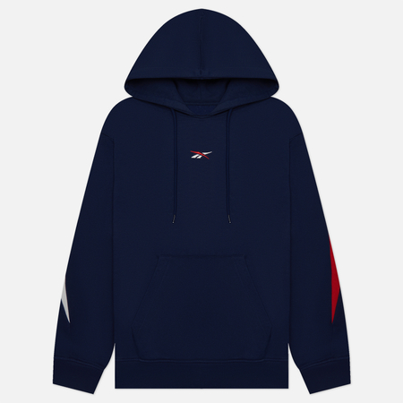 фото Мужская толстовка reebok classics brand proud hoodie, цвет синий, размер s