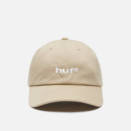 Кепка HUF 89 Embroidered 6-Panel Curved Visor, цвет бежевый
