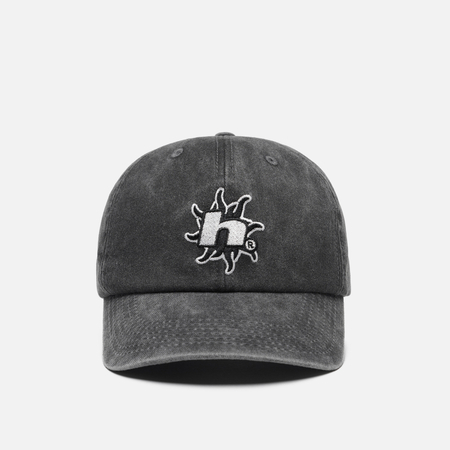 Кепка HUF Sol Denim 6-Panel Curved Visor Washed, цвет чёрный
