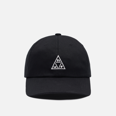 Кепка HUF Triple Triangle 6-Panel Curved Visor, цвет чёрный