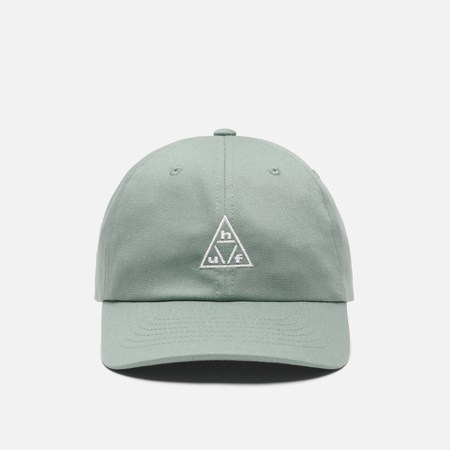 Кепка HUF Triple Triangle 6-Panel Curved Visor, цвет зелёный