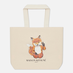 Сумка Maison Kitsune All Right Fox Classic Tote Ecru