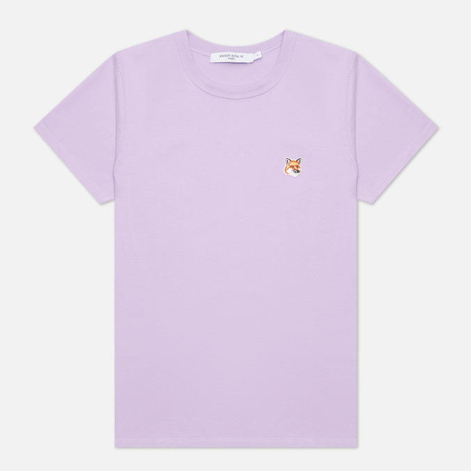 Женская футболка Maison Kitsune, цвет фиолетовый, размер M