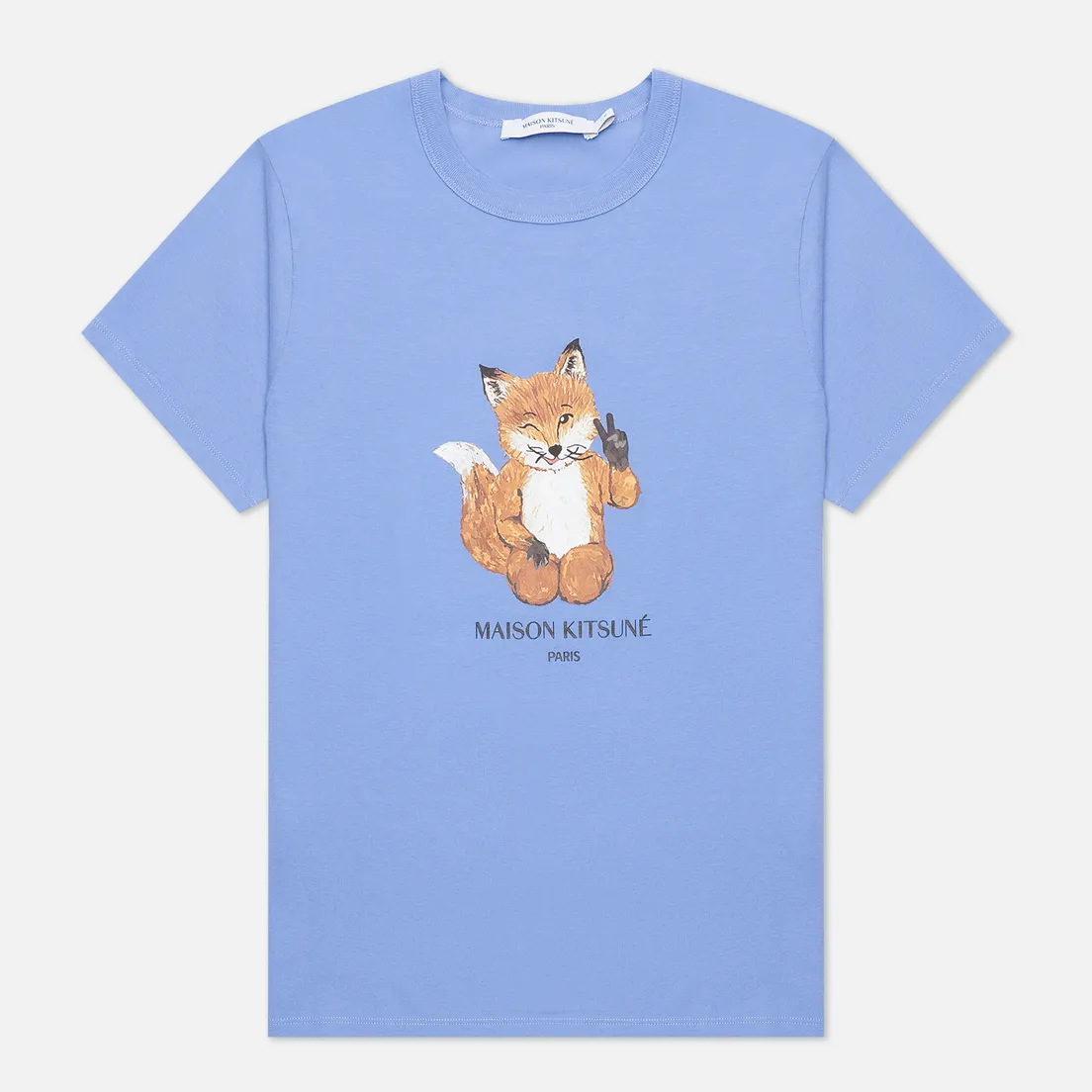 Maison Kitsune Женская футболка All Right Fox Print Classic