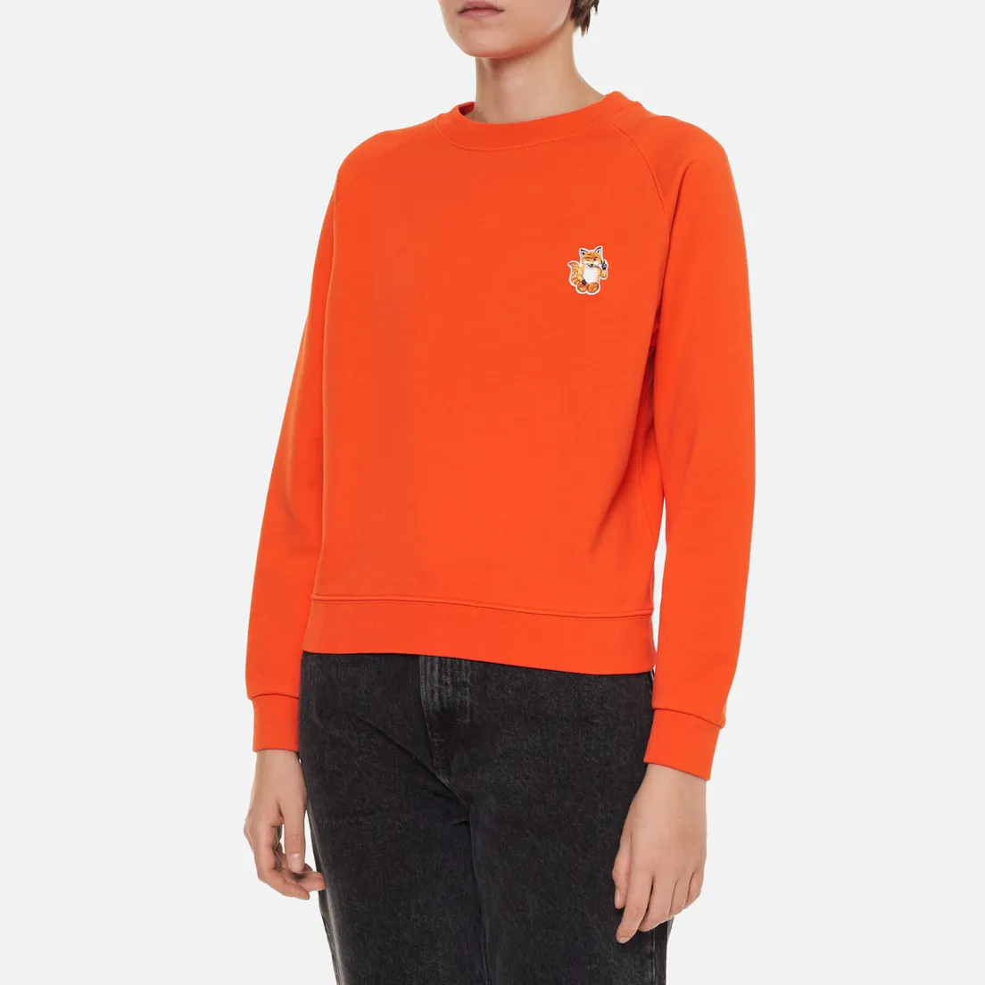 Maison Kitsune Женская толстовка All Right Fox Patch Vintage