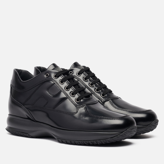Мужские кроссовки Hogan Interactive Shine Leather Black