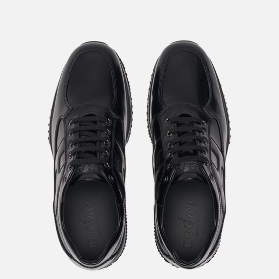 Мужские кроссовки Hogan Interactive Shine Leather Black