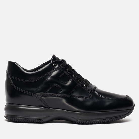 Мужские кроссовки Hogan Interactive Shine Leather Black