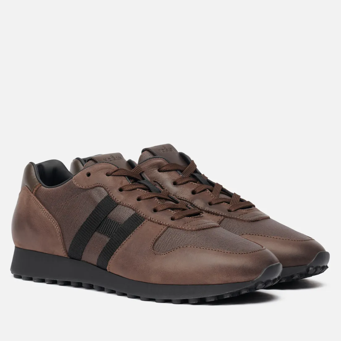 Hogan Мужские кроссовки H383 Grosgrain H