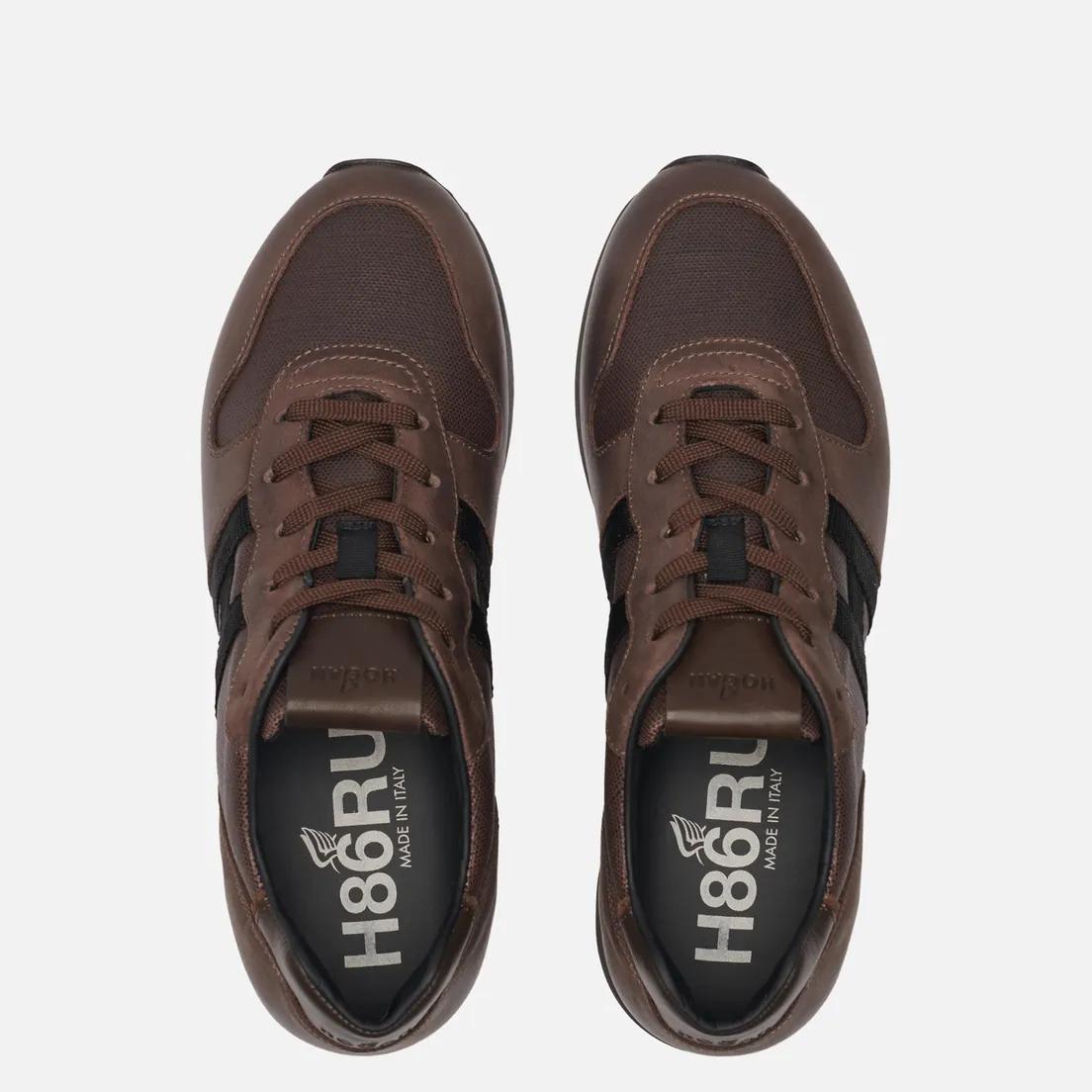 Hogan Мужские кроссовки H383 Grosgrain H