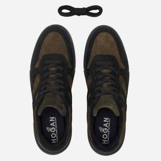 Мужские кроссовки Hogan Rebel Nubuck Green/Black