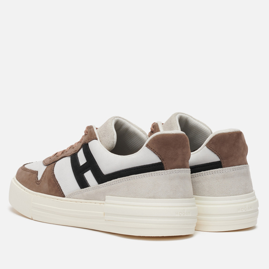 Мужские кроссовки Hogan Rebel Nubuck Cream White/Brown/Black