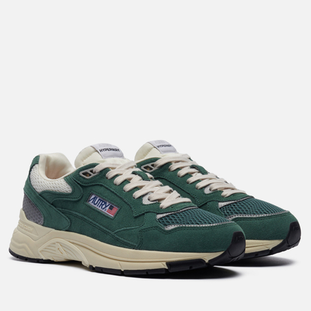 Мужские кроссовки Autry Hyperway Low Suede/Mesh, цвет зелёный, размер 41 EU