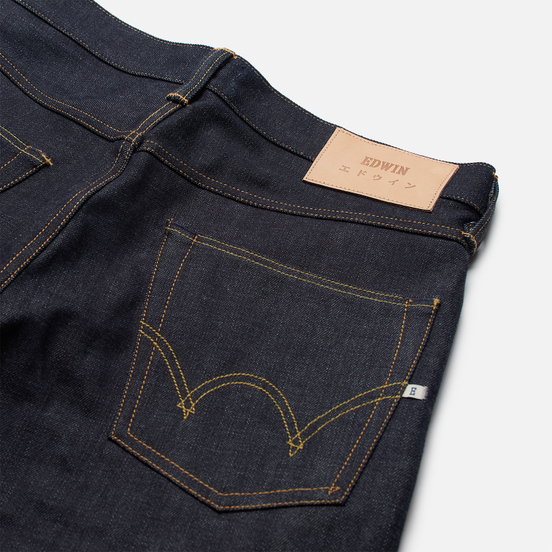 Мужские джинсы Edwin ED-47 Red Listed Selvage Denim 14 Oz Blue Unwashed