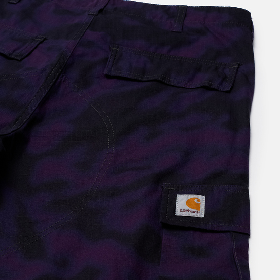 Мужские брюки Carhartt WIP Regular Cargo 6.5 Oz Camo Blur/Purple Rinsed